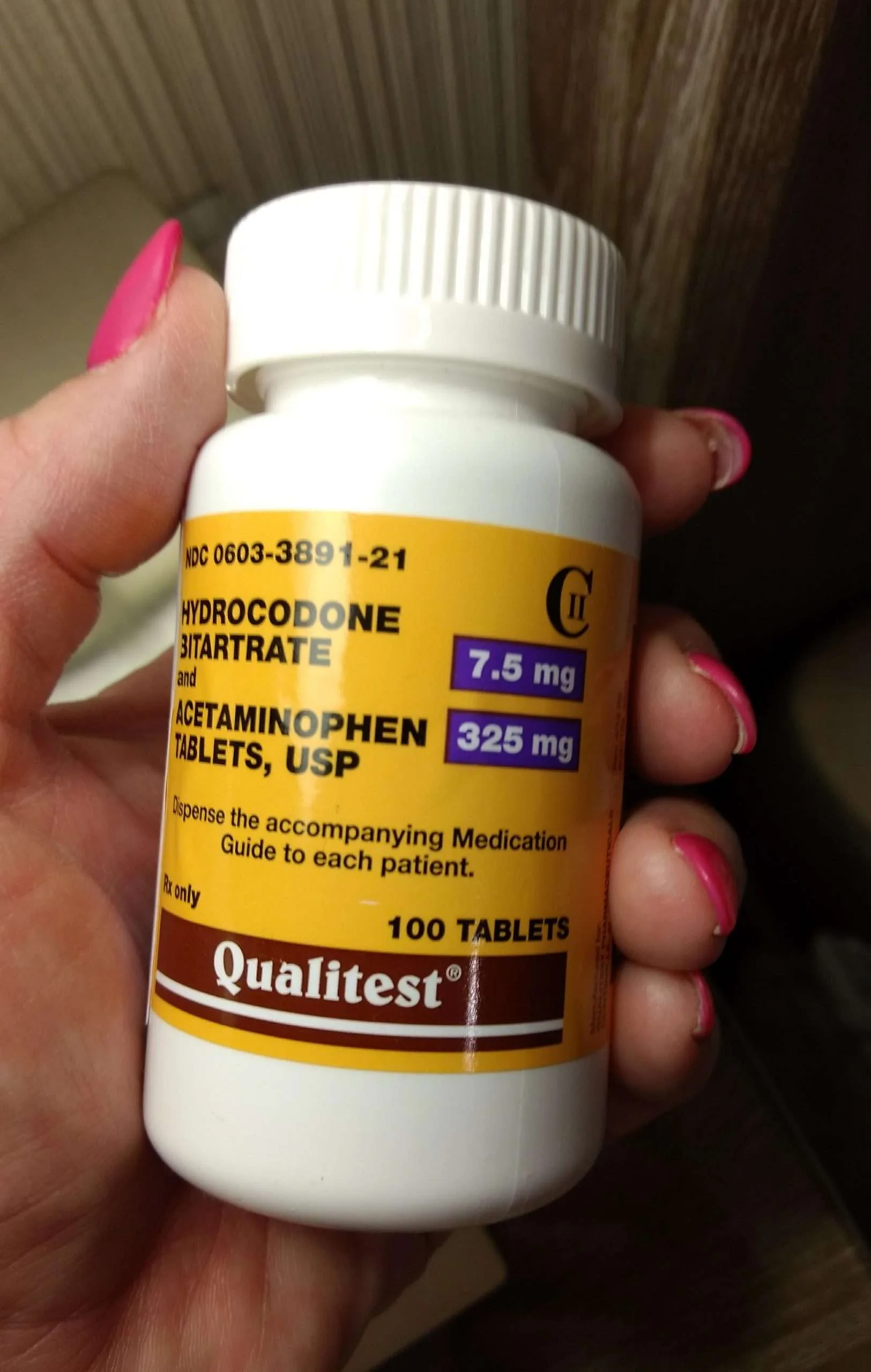 Buy Hydrocodone 325 mg / 7.5mg